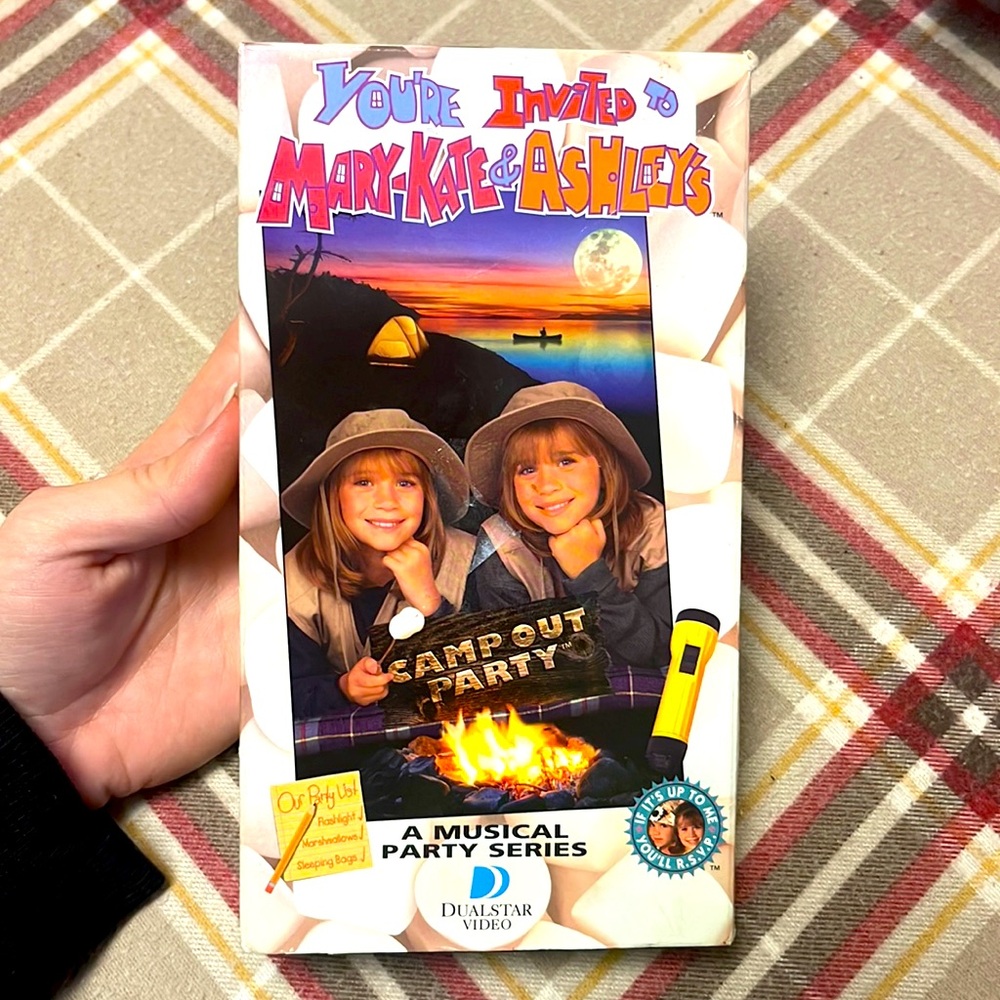 1998 You’re Invited to Mary-Kate & Ashley’s Camp Out Party ⛺️ vintage VHS